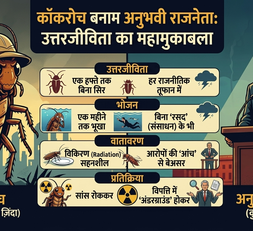 कॉकरोच और राजनीति !